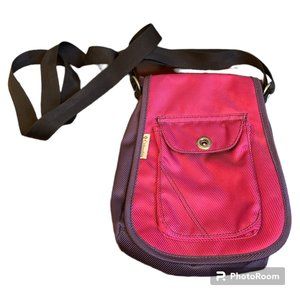 Columbia Purple/Hot Pink Nylon Azza Crossbody/Messenger Bag